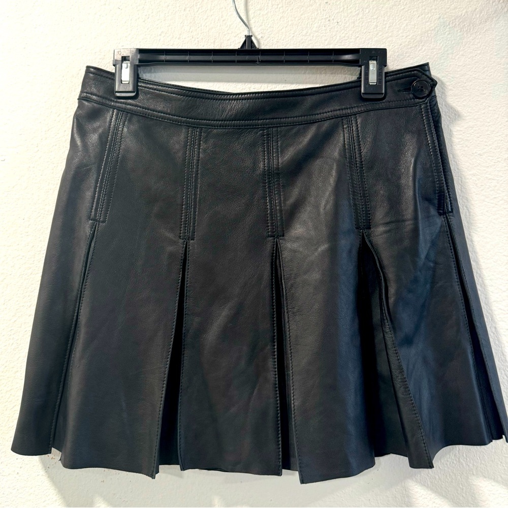 Polo Ralph Lauren Leather Skirt